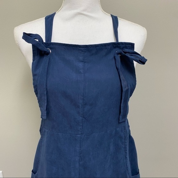Hayden Los Angeles Navy Blue Apron Dress - Picture 3 of 7